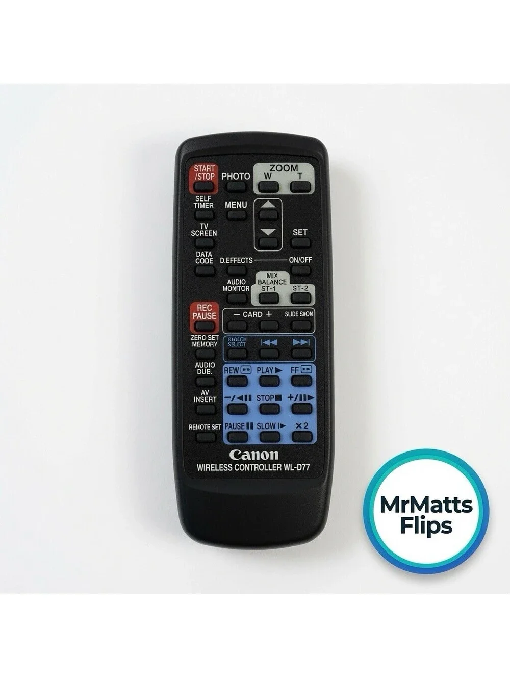 Canon WL-D77 Wireless Remote Control for GL2 ZR25 ZR30 ZR45 ZR50 Elura – Tested